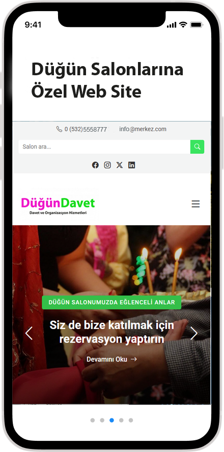 Düğün Salonu Yönetim Paneli